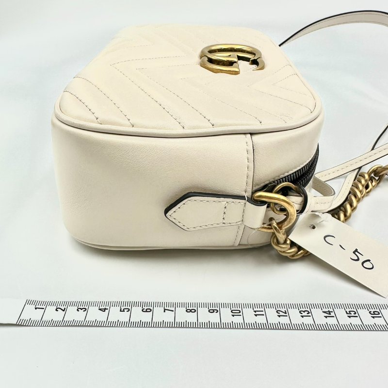 【美收精品】GUCCI 白色肩背包 C-50-14
