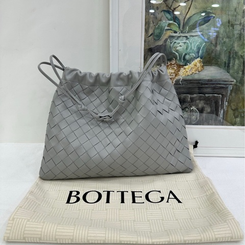 Bottega Veneta葆蝶家灰色Dustbag編織垃圾袋 單肩包 閒置 尺寸:32cm*1cm*23cm