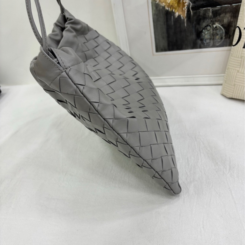Bottega Veneta葆蝶家灰色Dustbag編織垃圾袋 單肩包 閒置 尺寸:32cm*1cm*23cm-3