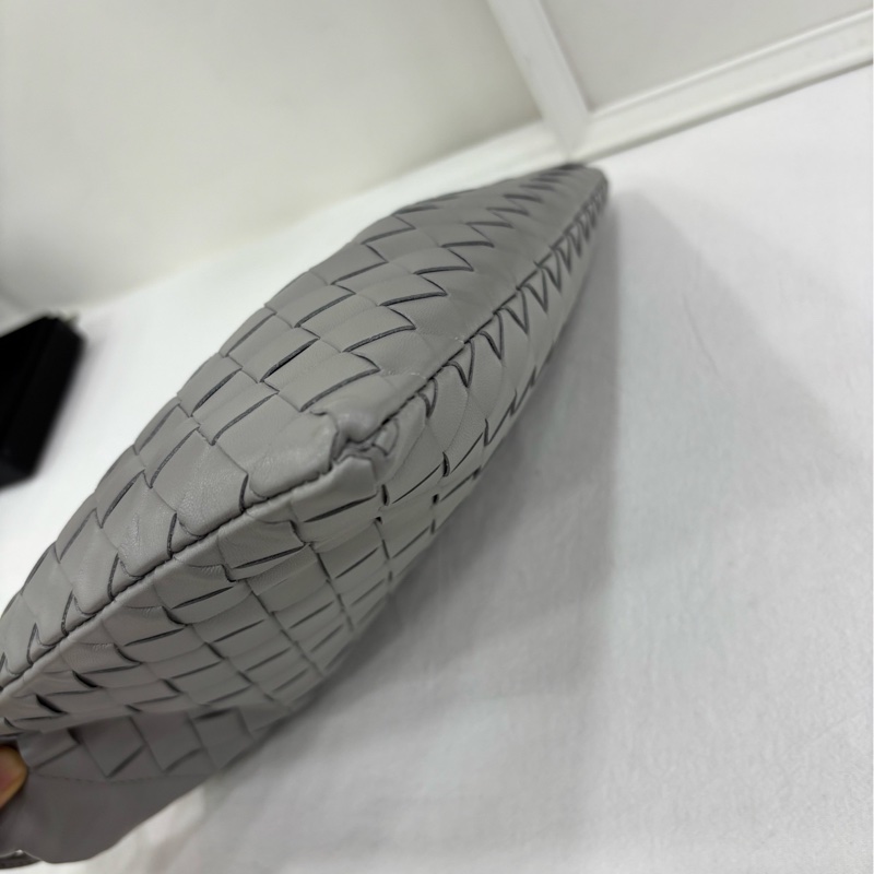 Bottega Veneta葆蝶家灰色Dustbag編織垃圾袋 單肩包 閒置 尺寸:32cm*1cm*23cm-5