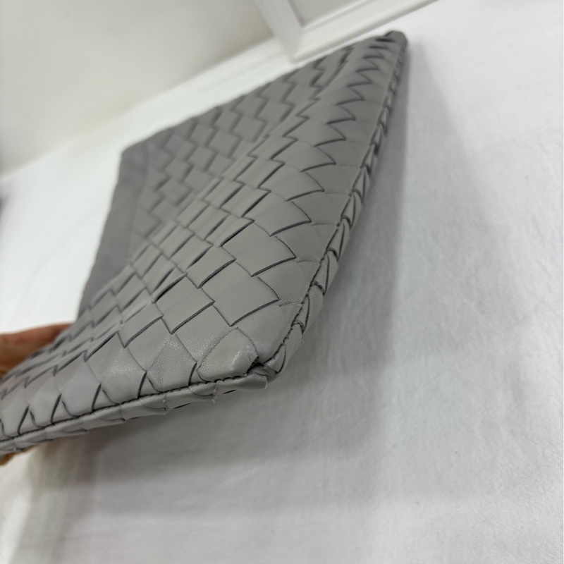 Bottega Veneta葆蝶家灰色Dustbag編織垃圾袋 單肩包 閒置 尺寸:32cm*1cm*23cm-6