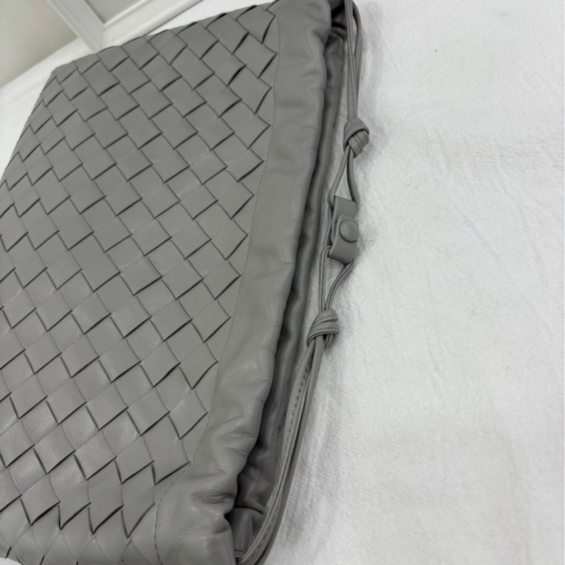 Bottega Veneta葆蝶家灰色Dustbag編織垃圾袋 單肩包 閒置 尺寸:32cm*1cm*23cm-7