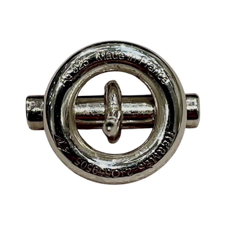 HERMES 愛馬仕 MINI CHAINE D'ANCRE 耳環 925 純銀 針式-6