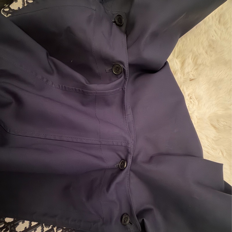 Christian Dior老花斗篷短版風衣-19