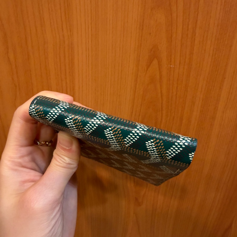 Goyard 綠PVC對開8卡對夾-4