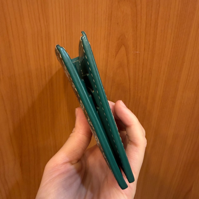 Goyard 綠PVC對開8卡對夾-6