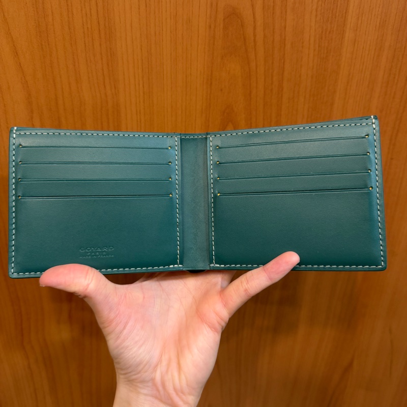 Goyard 綠PVC對開8卡對夾-7