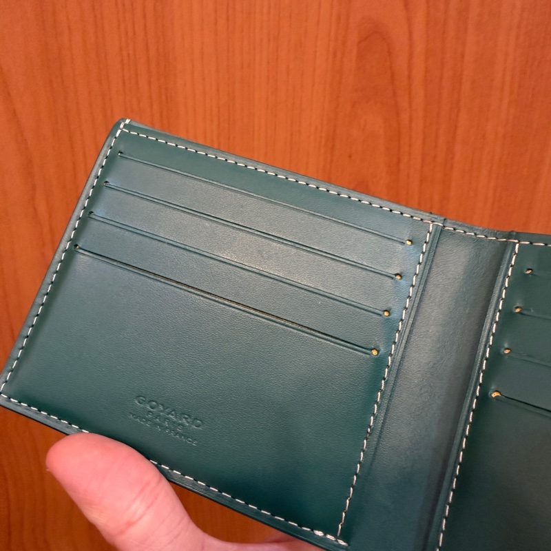Goyard 綠PVC對開8卡對夾-9