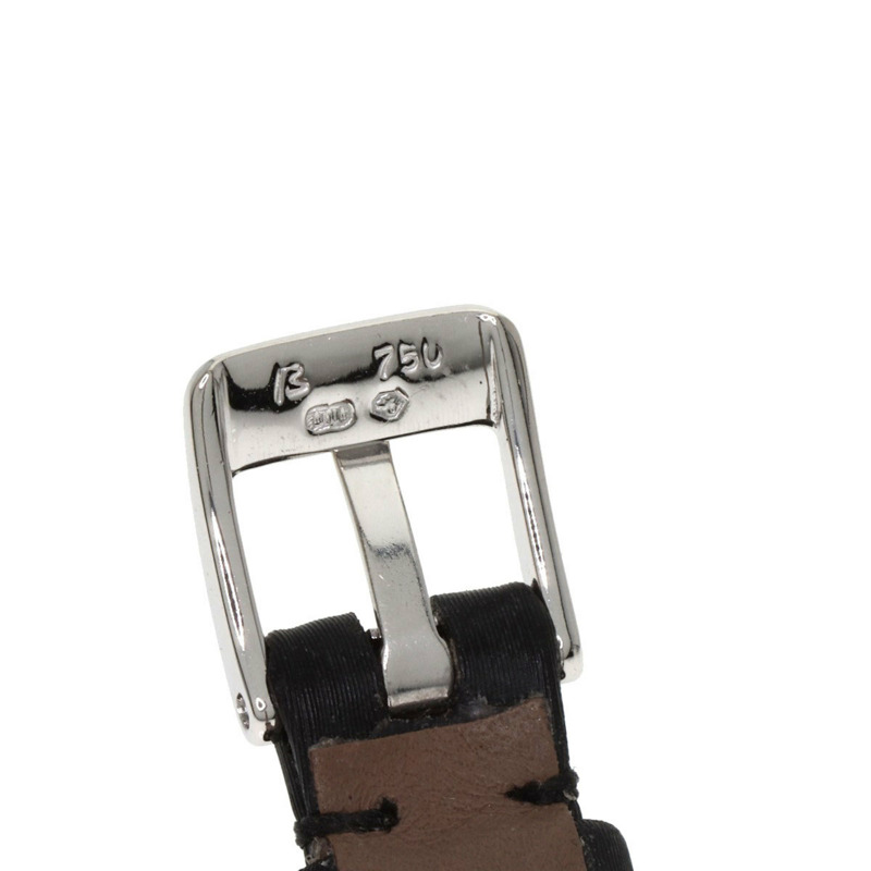 伯爵 G0A34503 迷你 Protocol 女士腕錶，18K 白金錶殼搭配緞面皮革錶帶-8