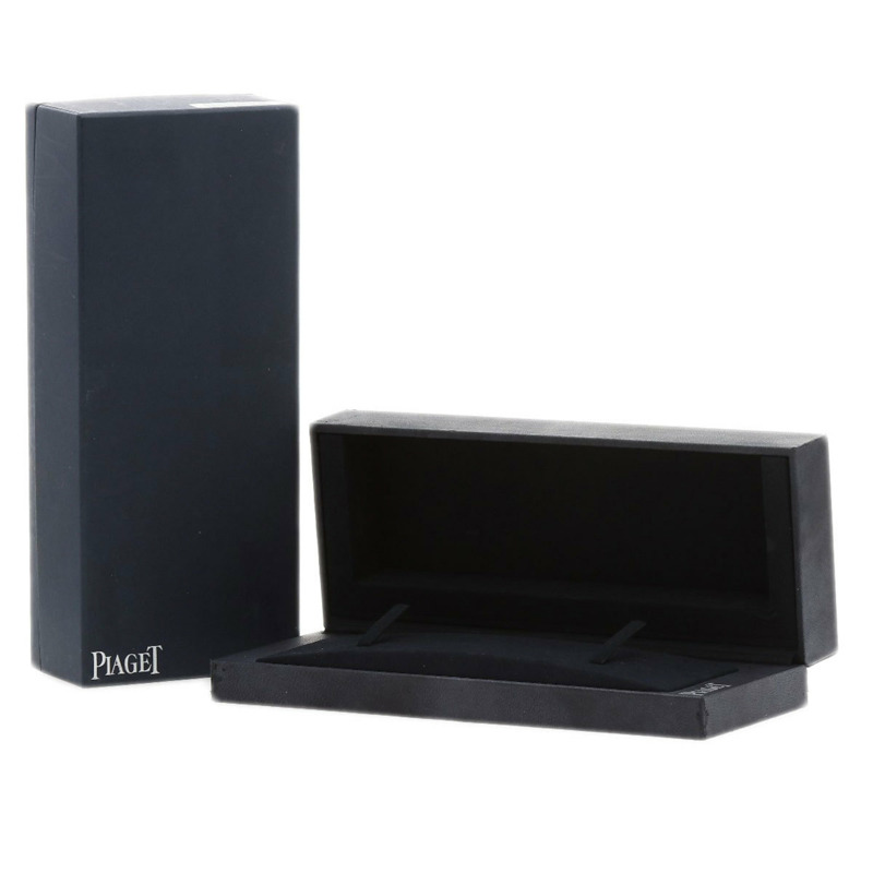 伯爵 G0A34503 迷你 Protocol 女士腕錶，18K 白金錶殼搭配緞面皮革錶帶-26