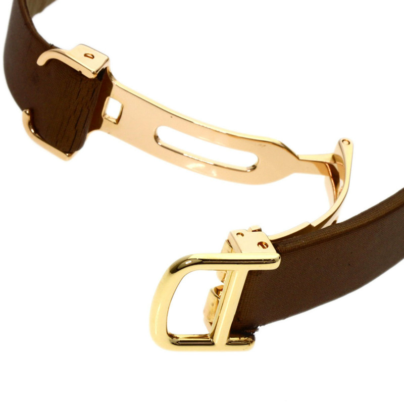 卡地亞 Tank Américaine SM 女士腕錶 WB707231，18K黃金錶殼，緞面皮革錶帶，鑲嵌鑽石-7