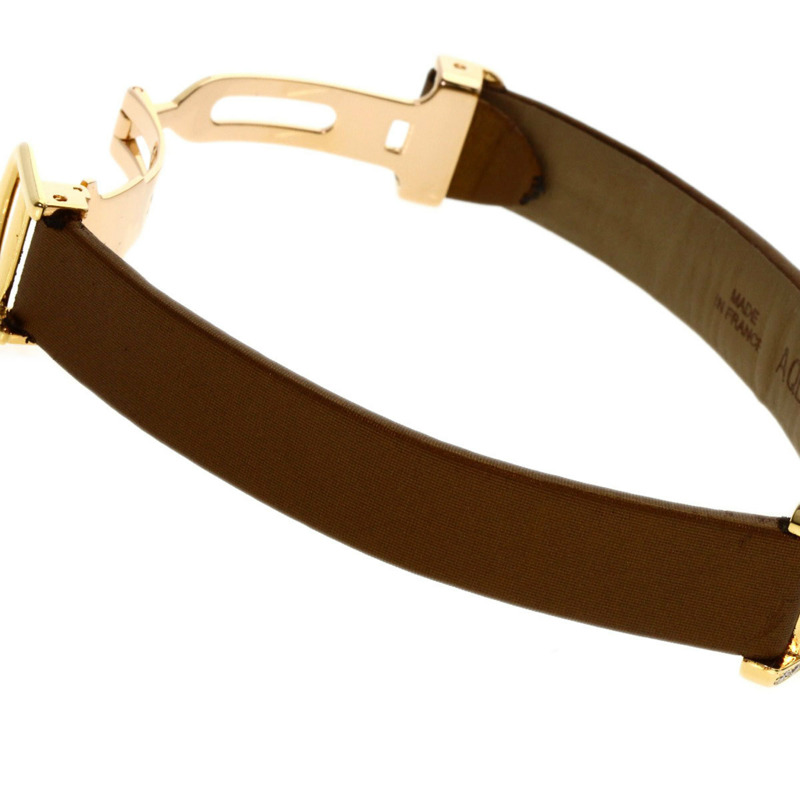 卡地亞 Tank Américaine SM 女士腕錶 WB707231，18K黃金錶殼，緞面皮革錶帶，鑲嵌鑽石-11