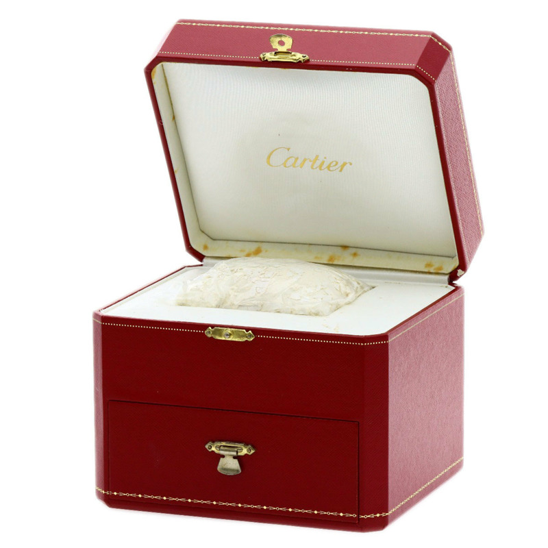 卡地亞 Tank Américaine SM 女士腕錶 WB707231，18K黃金錶殼，緞面皮革錶帶，鑲嵌鑽石-32