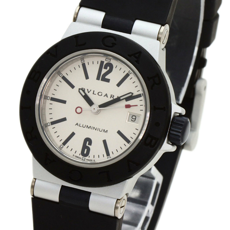 寶格麗 AL29TAVD 鋁金屬腕錶，鋁/橡膠錶帶，女士款-2