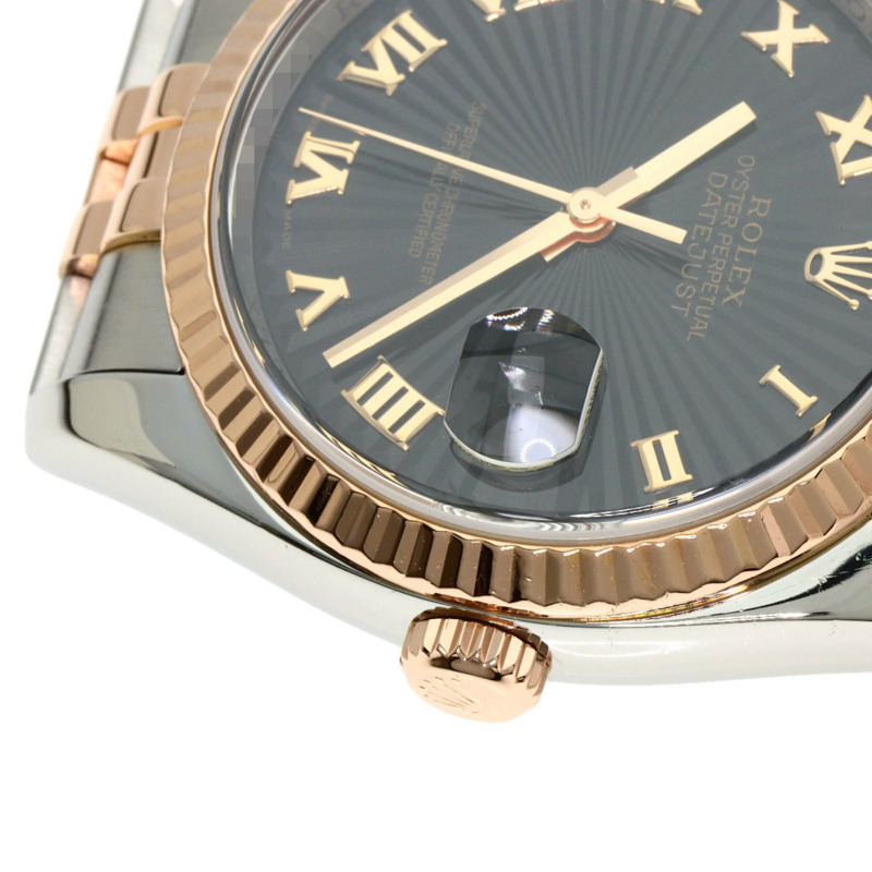 勞力士 116231 Datejust Sunbeam 男士腕錶，精鋼/18K鍍金/永恆玫瑰金款-25