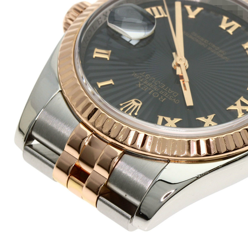 勞力士 116231 Datejust Sunbeam 男士腕錶，精鋼/18K鍍金/永恆玫瑰金款-26