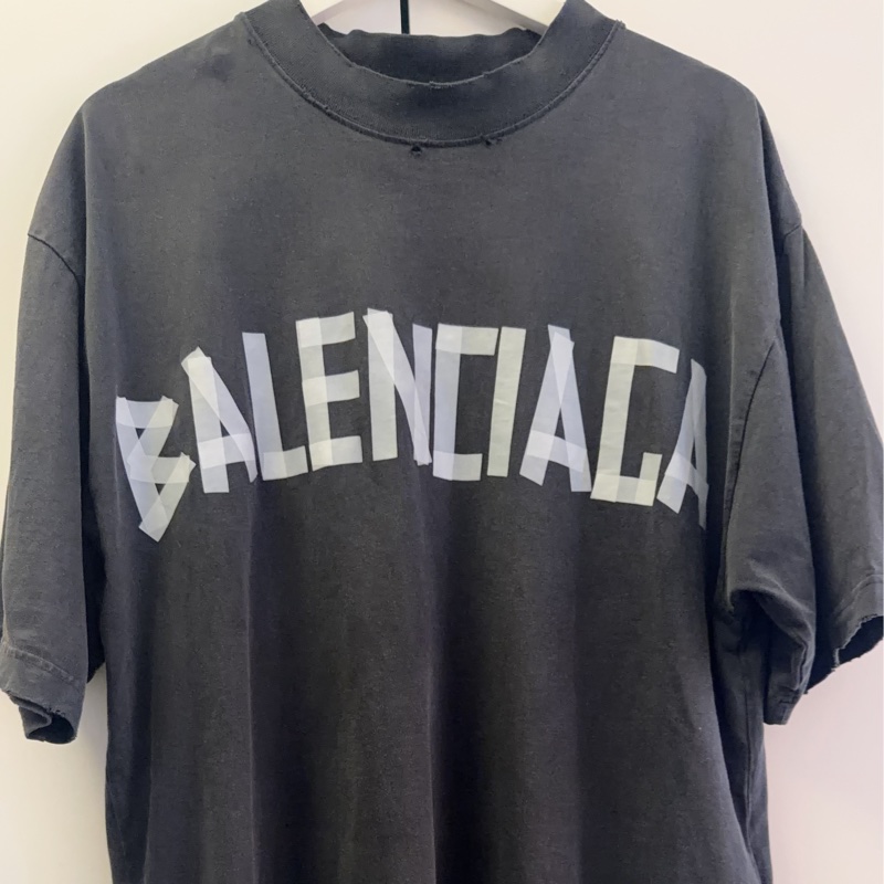 Balenciaga 膠帶貼布T恤-0