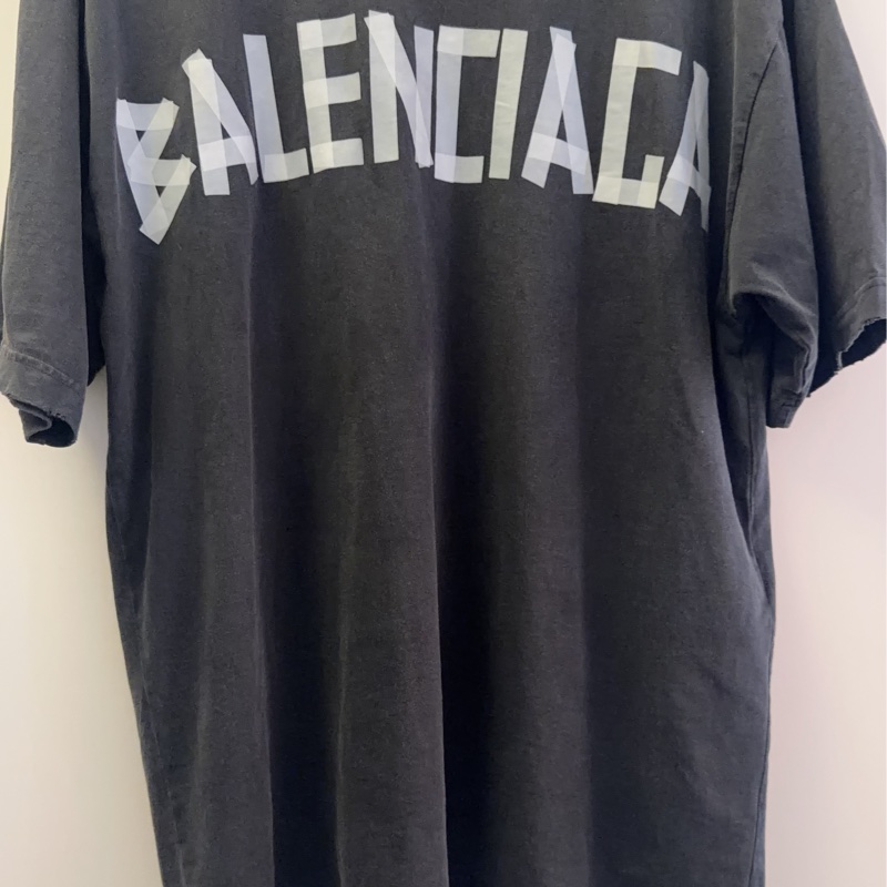Balenciaga 膠帶貼布T恤-6