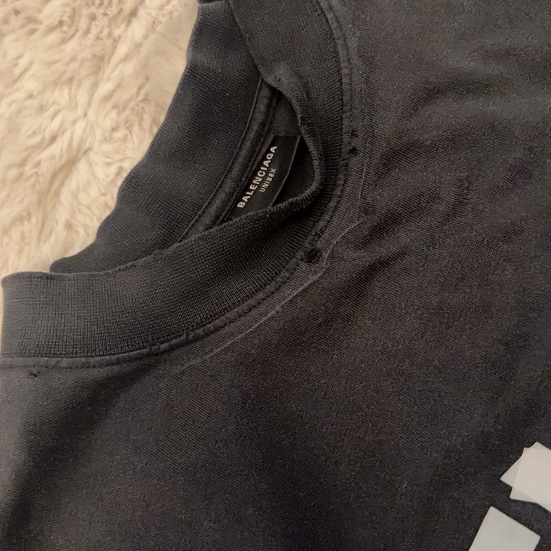 Balenciaga 膠帶貼布T恤-8