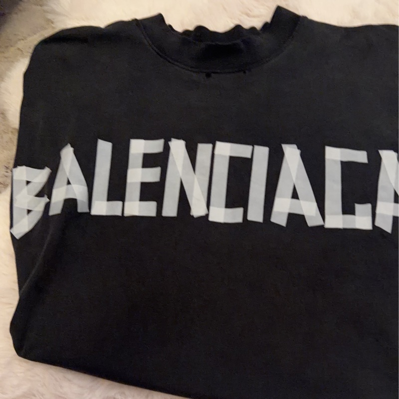 Balenciaga 膠帶貼布T恤-18