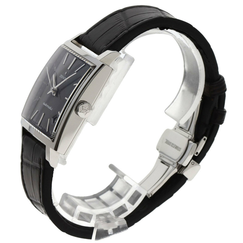 Zenith 03.1965.670/91.C591 全新復古1965男士腕錶,不鏽鋼錶殼搭配皮革錶帶-1