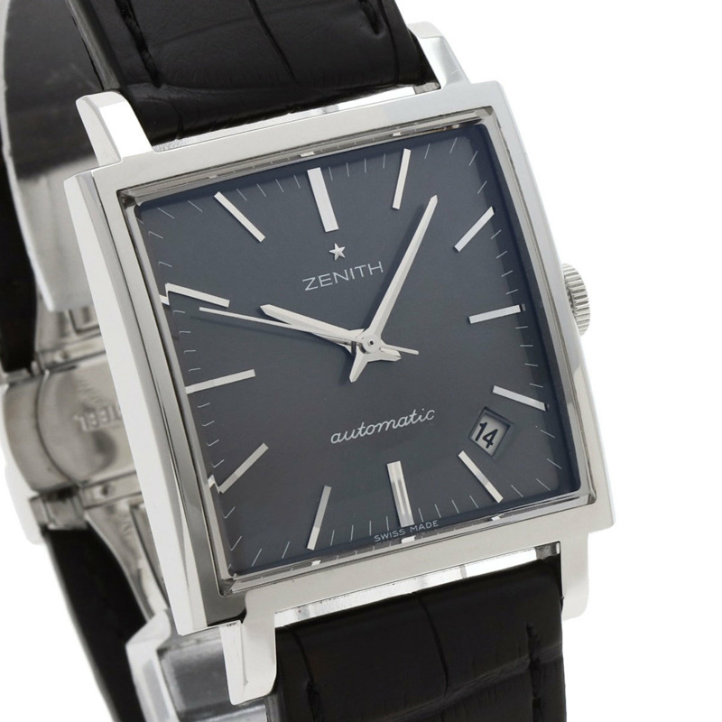 Zenith 03.1965.670/91.C591 全新復古1965男士腕錶,不鏽鋼錶殼搭配皮革錶帶-3