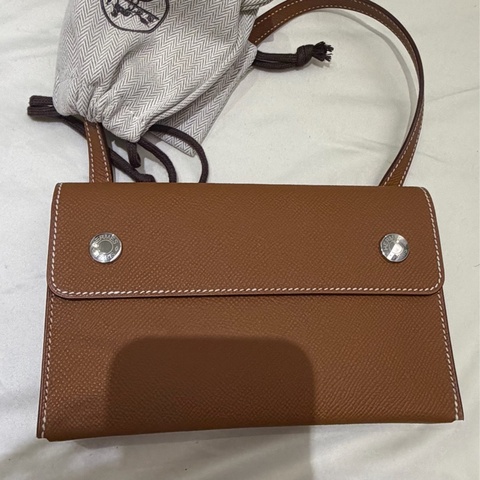 Hermesnap wallet 金棕色WOC
