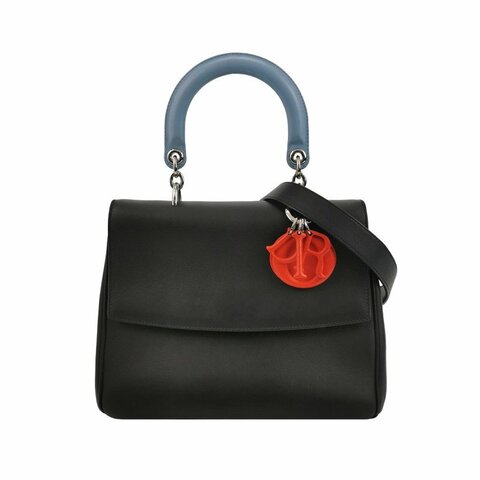 Dior Be Dior中號牛皮純色Dior字母吊飾斜挎包單肩包