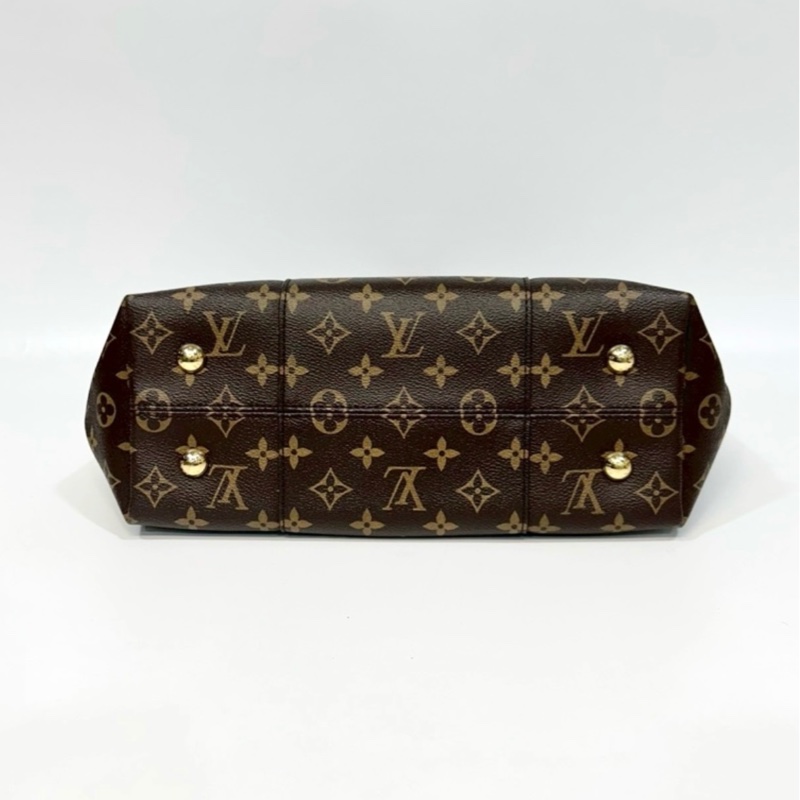 LV  Melie  原花金釦雙側拉鍊 肩背包 斜背包 兩用包-9