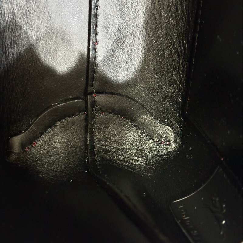 LONGCHAMP ROSEAU系列竹節鱷魚紋小牛皮手提/斜背兩用包 酒紅色-10