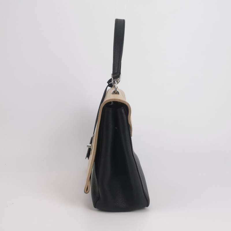 Louis Vuitton(LV)Lockme牛皮撞色LV轉鎖斜挎包單肩包-2