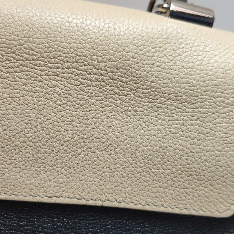 Louis Vuitton(LV)Lockme牛皮撞色LV轉鎖斜挎包單肩包-15