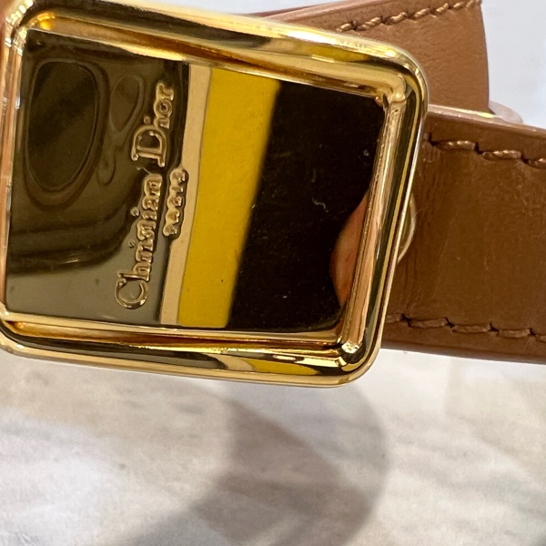 Dior 焦糖牛皮金釦CD logo 字樣Bobby S肩背包-18