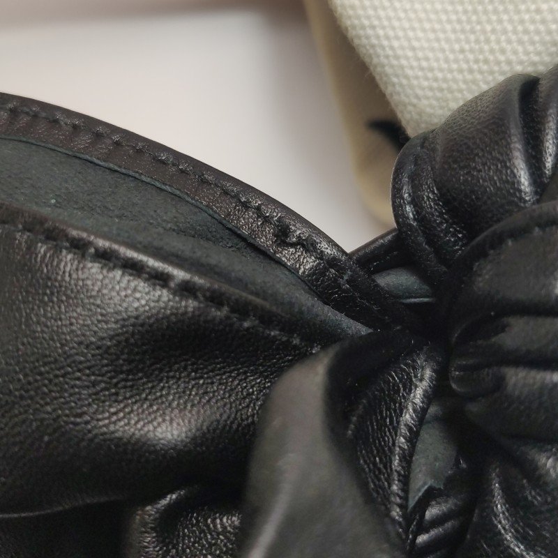 Prada牛皮羊皮帆布拼色印花字母Logo單肩包-17