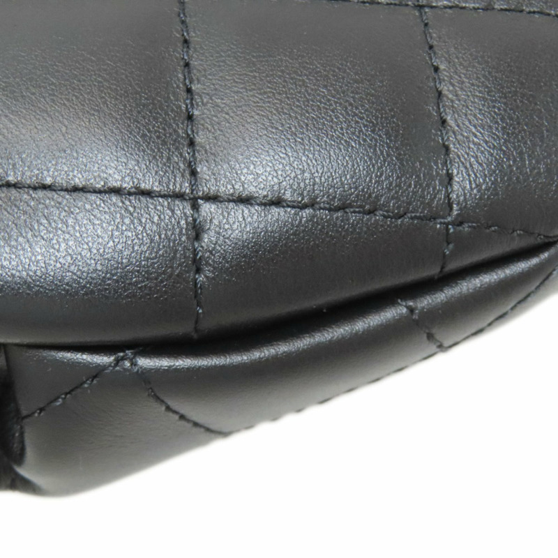 香奈兒 (CHANEL) Matelasse 絎縫腰包/臀包，銀色五金配件，羊皮材質，女士款-16