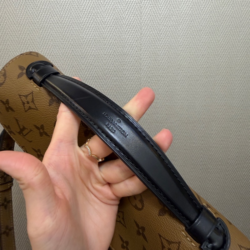 LV 雙色原花金釦Pochette Métis手提斜背郵差包M44876-6