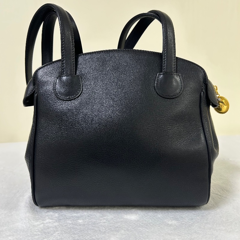 Dior 復古 CD 標誌黑色托特包-10