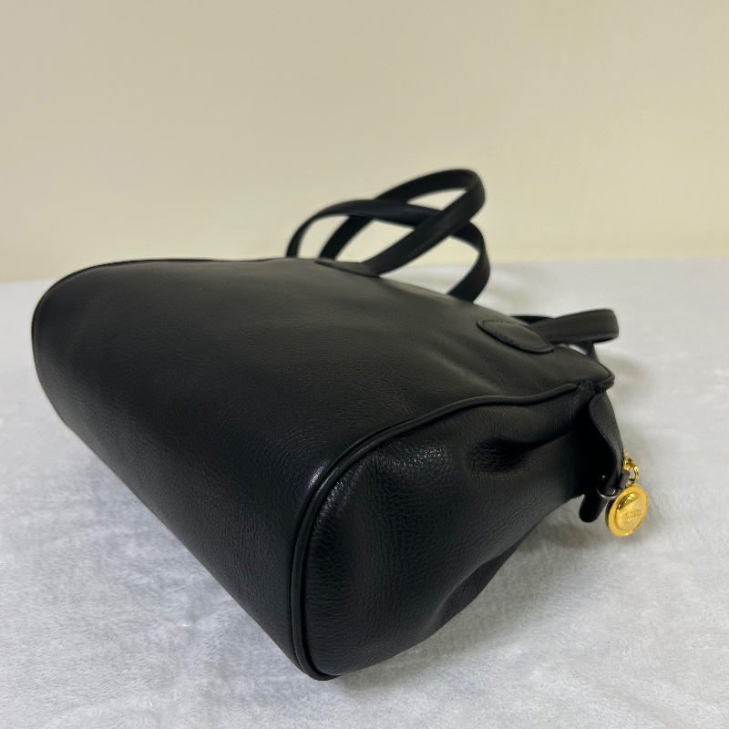 Dior 復古 CD 標誌黑色托特包-16