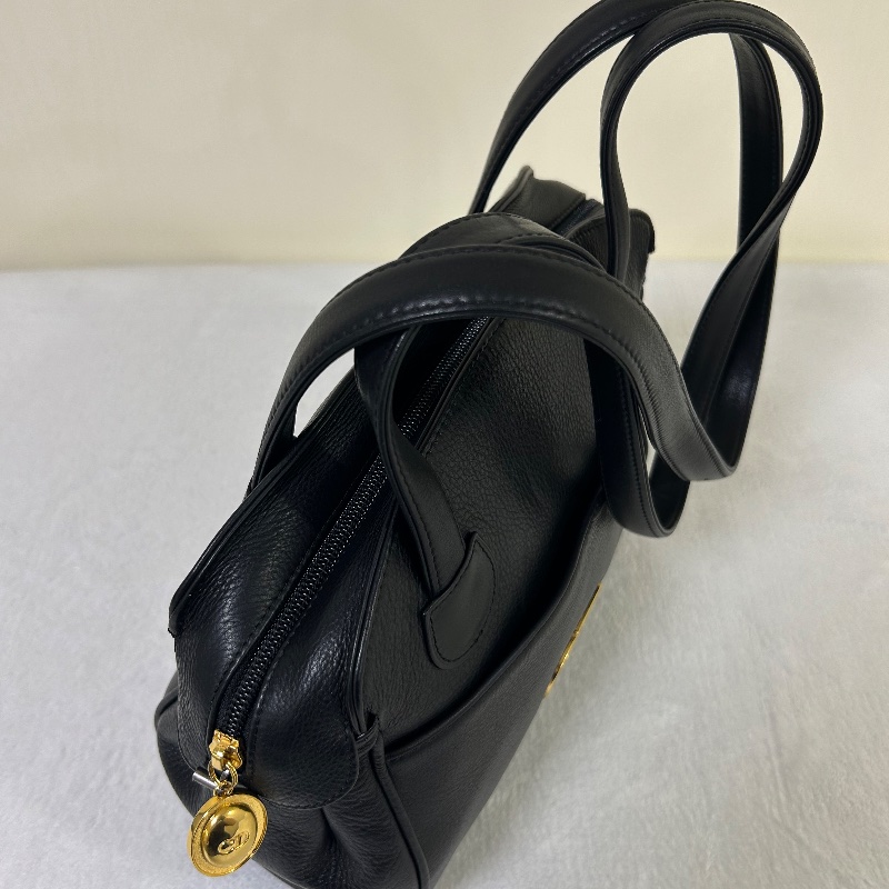 Dior 復古 CD 標誌黑色托特包-27