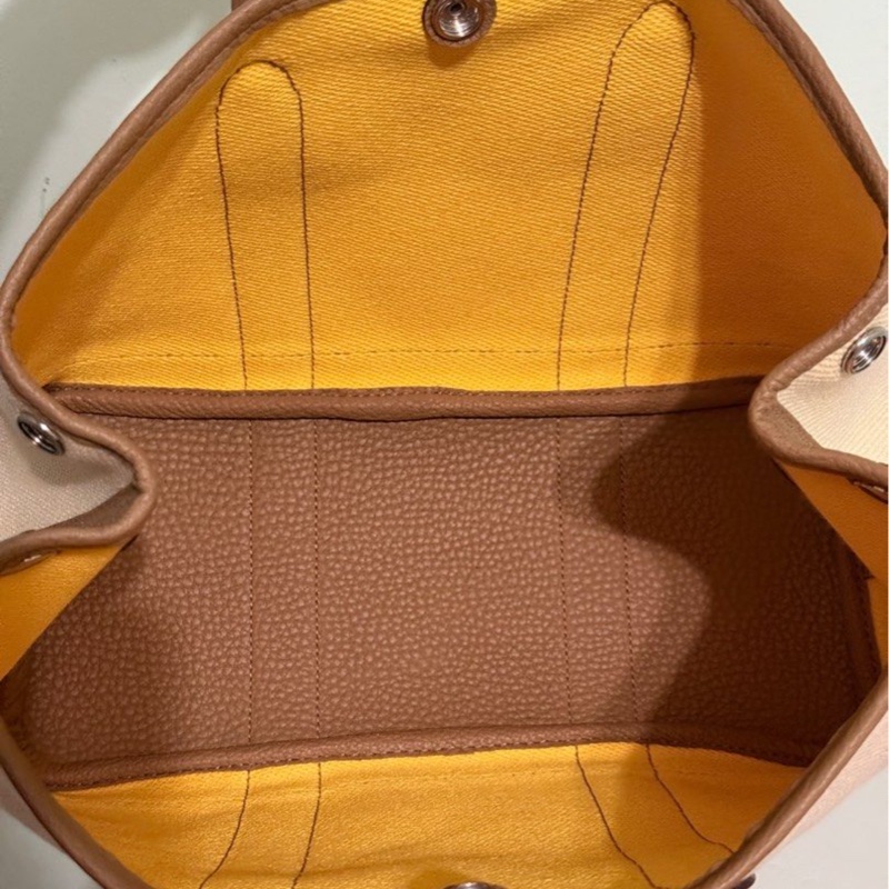 Hermès Garden Party 30 Canvas Ecru-Jaune de Naples/Biscuit-8
