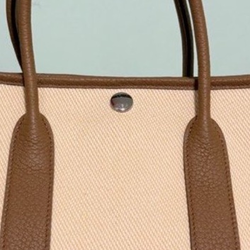 Hermès Garden Party 30 Canvas Ecru-Jaune de Naples/Biscuit-10