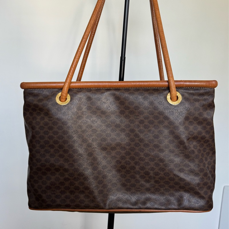Celine Macadam Tote 老花包 筆電包 意大利製 真皮-2
