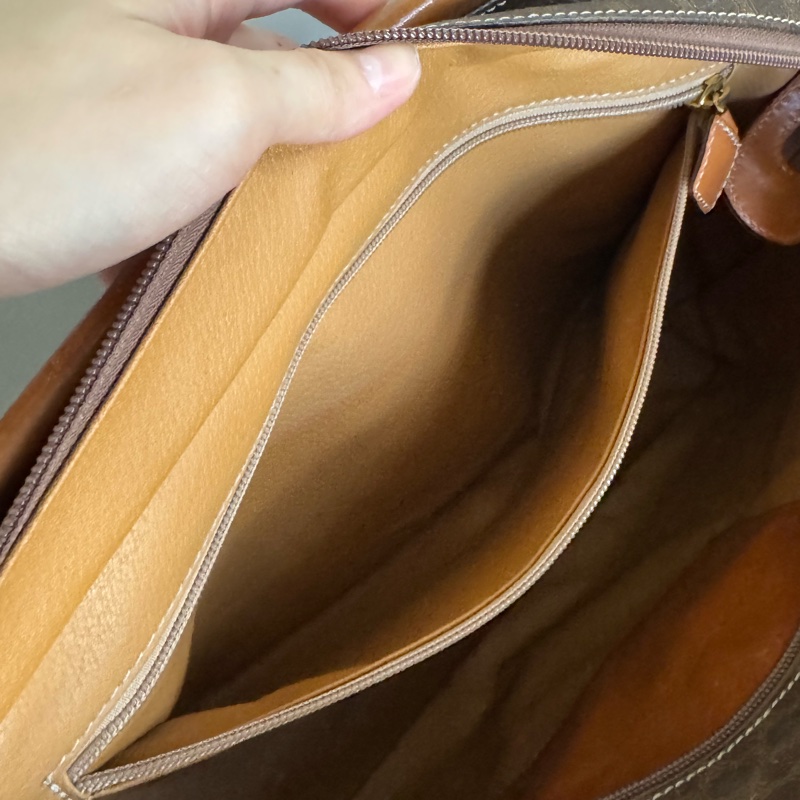 Celine Macadam Tote 老花包 筆電包 意大利製 真皮-6