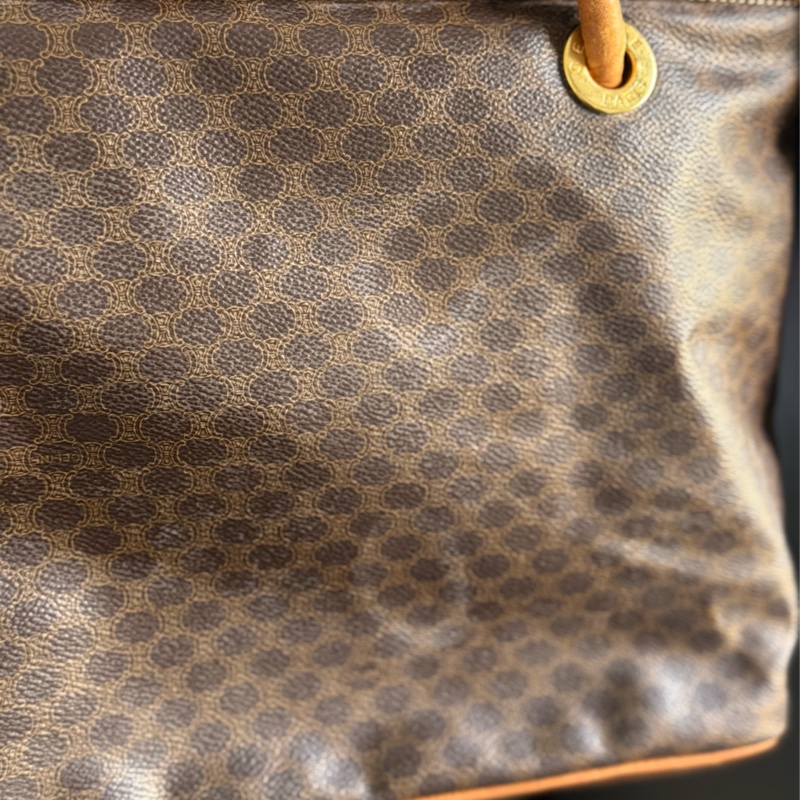 Celine Macadam Tote 老花包 筆電包 意大利製 真皮-9