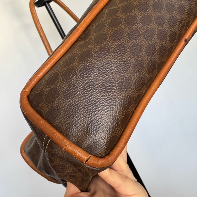 Celine Macadam Tote 老花包 筆電包 意大利製 真皮-12