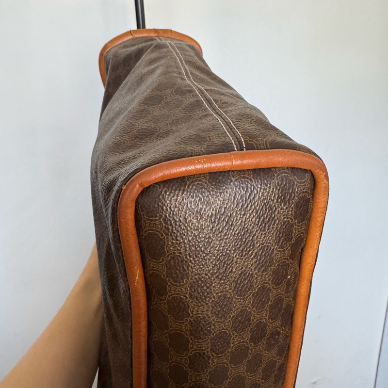 Celine Macadam Tote 老花包 筆電包 意大利製 真皮-13