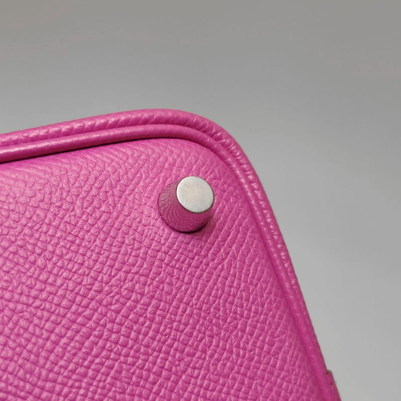 Hermes Picotin菜籃子包18編織手提包Epsom牛皮銀扣K5托斯卡C刻-12