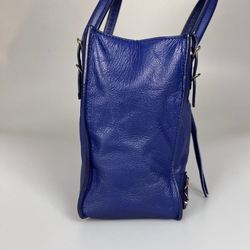 BALENCIAGA 305572 藍機車托特包MINI-2