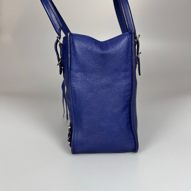 BALENCIAGA 305572 藍機車托特包MINI-3