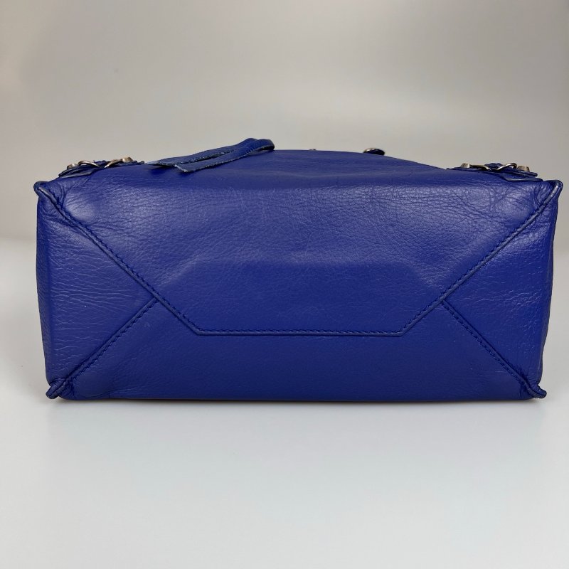 BALENCIAGA 305572 藍機車托特包MINI-4